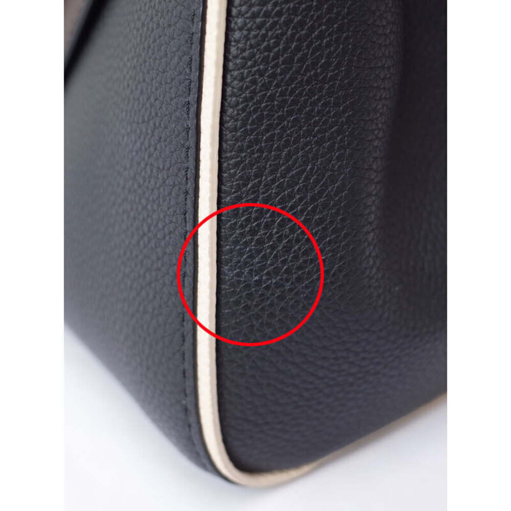 Louis Vuitton Grained Calfskin Monogram Double V 2way handbag Black - Picture 6 of 8